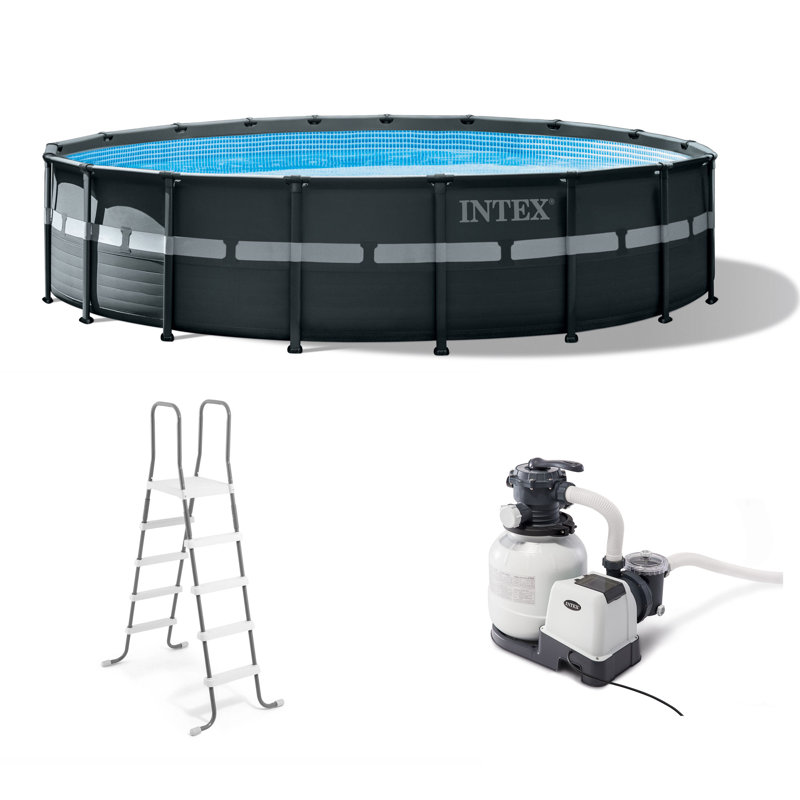 Steel Rectangle Hard Sided Pool 52'' H x 216'' W x 216'' L