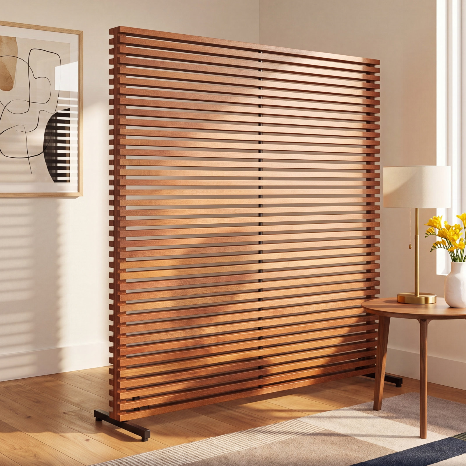 Auden Single-Panel Room Divider, Brown
