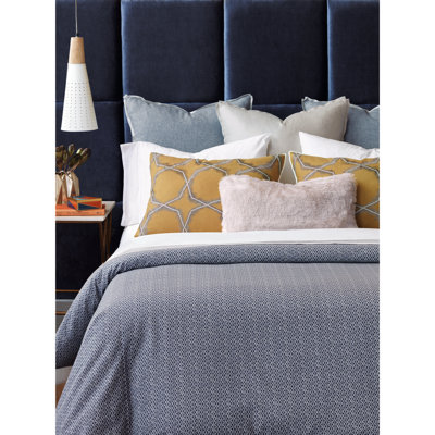 Lake Morning Cotton Percale Geometric Shapes Duvet Cover