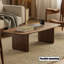 Table basse en noyer massif