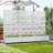72" H x 47" W x 16" D Outdoor Metal Planter Box with Trellis Decor Raised Garden Bed with Lattice Panel and Wheels for Patio-415579328-415579353