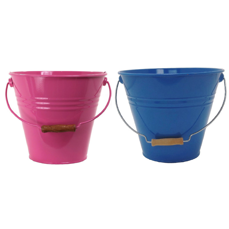 Gracie Oaks Decorative Bin, Pink/Blue