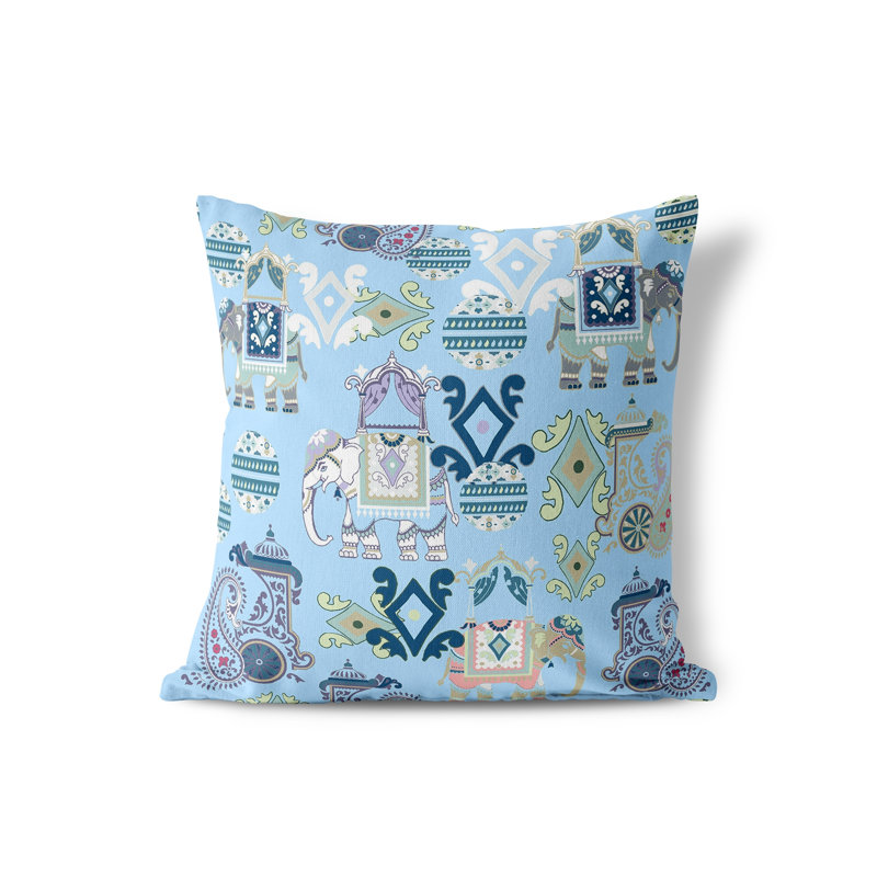 Indoor / Outdoor Square Cushion, 41cm H x 41cm W, White