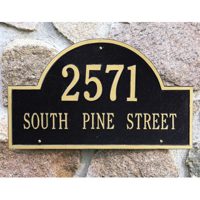 2-Line Wall Address Plaque