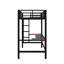 Structure de lit mezzanine en mÃ©tal de style gaming avec bureau et Ã©clairage DEL-1153040732-1153040731