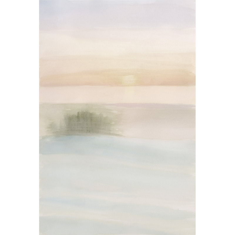 Island Calm II - Painting on Canvas, 122cm H x 81cm W, Wrapped Canvas
