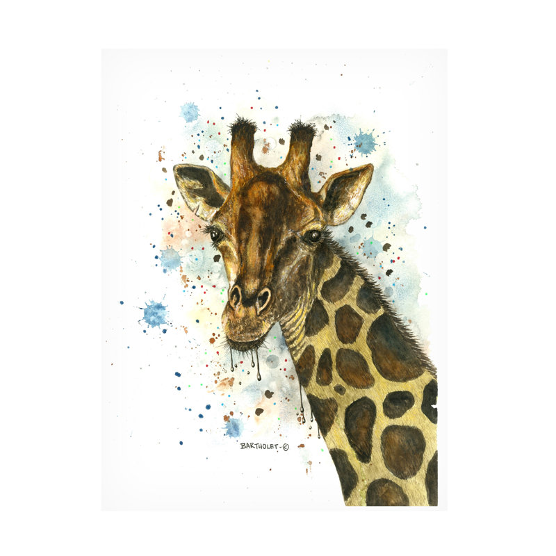 «Dave Bartholet Twiga Giraffe», art sur toile, H 14 po x l 19 po