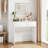 3 Colors LED Light Mirror Dressing Table-522789303