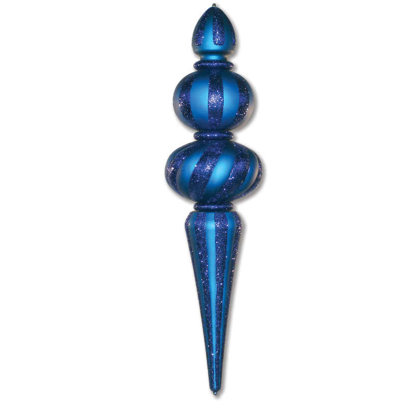 ornement Finial, Rouge / doré
