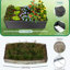 Jardinière surélevée en acier galvanisé de 1,83 m x 0,91 m x 0,61 m, bac à fleurs extérieur extra-profond en métal-2083249100