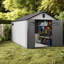 Spacious Sheds, 8x16 Ft Resin Steel Modern Storage For Backyard Home