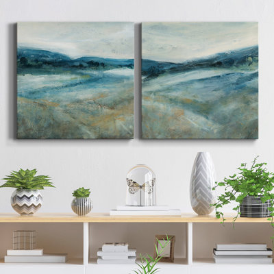 «Distant Shadows I», ensemble de 2 reproductions d'art sur toile tendue
