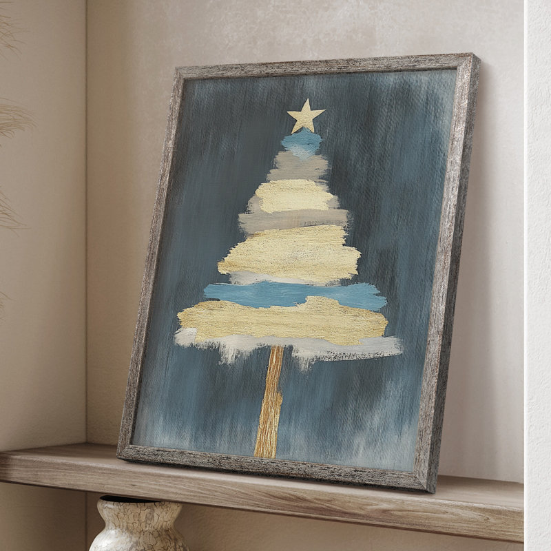 «Christmas Holiday», art encadré CLxxxix, bois massif, H 11 po x l 9 po