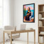 «Mona Lisa On Toilette Toothbrush», ensemble de 1 reproduction d'art sur toile tendue