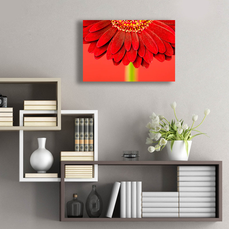 Epic Art «Red Gerbera On Red 04» par Tom Quartermai «Red Gerbera On Red 04» par Tom Quartermaine