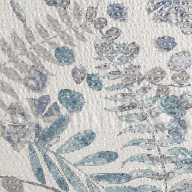Printed Seersucker Shower Curtain