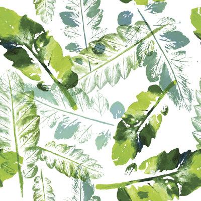 Pattern Of Leaves by Olga_Aleksieieva - Wrapped Canvas Print