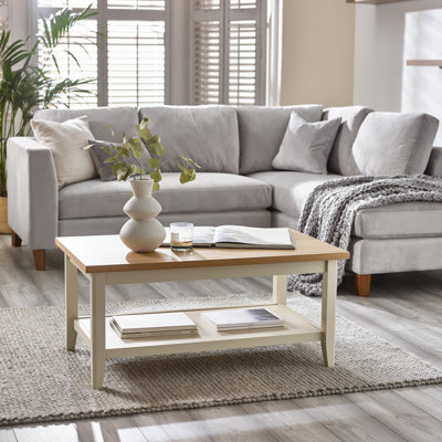 Eden Coffee Table Oak Cream