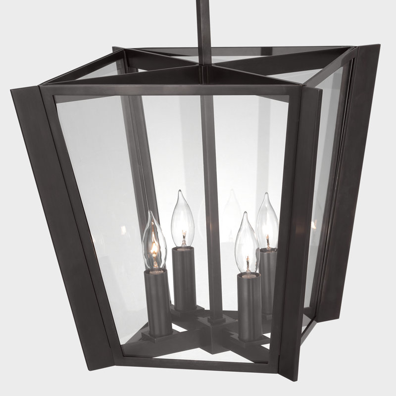 Palais 4 - Light Chandelier, Bronze, 22.25" H x 15" W x 15" D