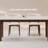Simple Cream Wind Table And Chairs 4 - Person Four Leg Dining Set-101181194