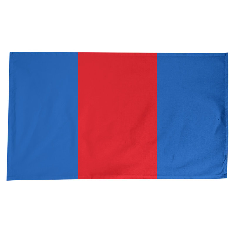 Mélange de coton rayé Nappe, Kansas,Blue/Red/Blue