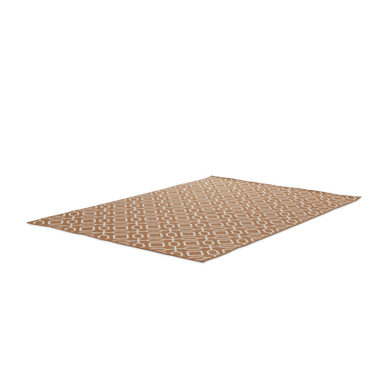 Jalynn Flatweave Indoor/Outdoor Ginger Rug, Rectangle 120 x 170cm