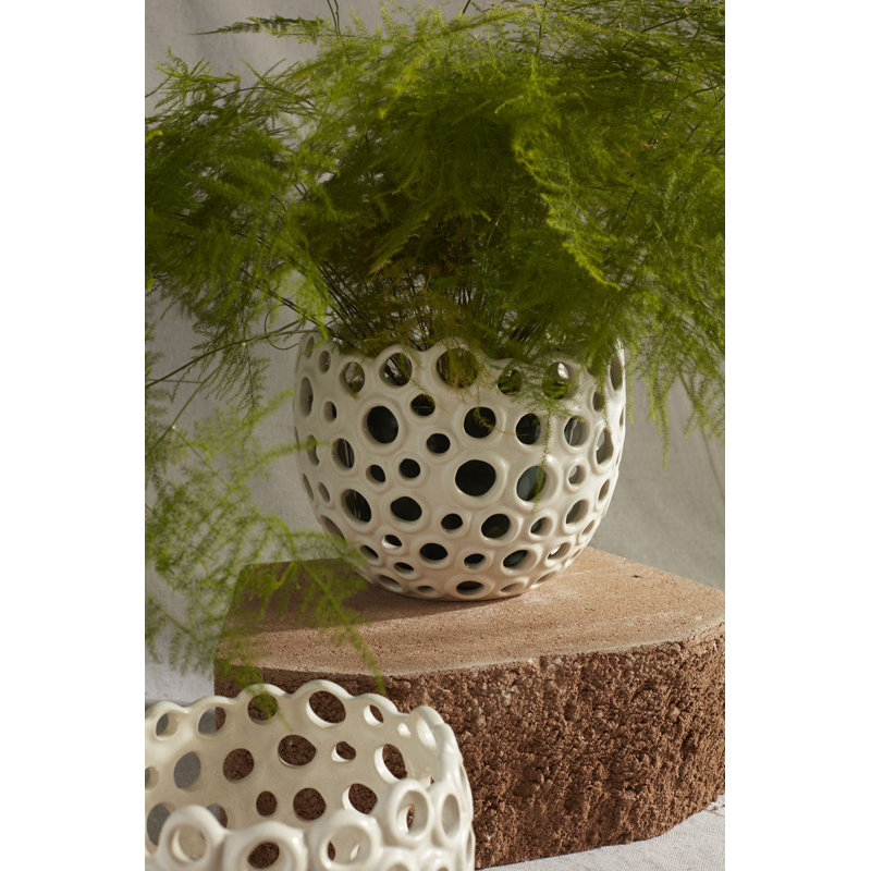 Pot à fleurs en céramique Chemosh, H 8 po x l 10 po x P 10 po