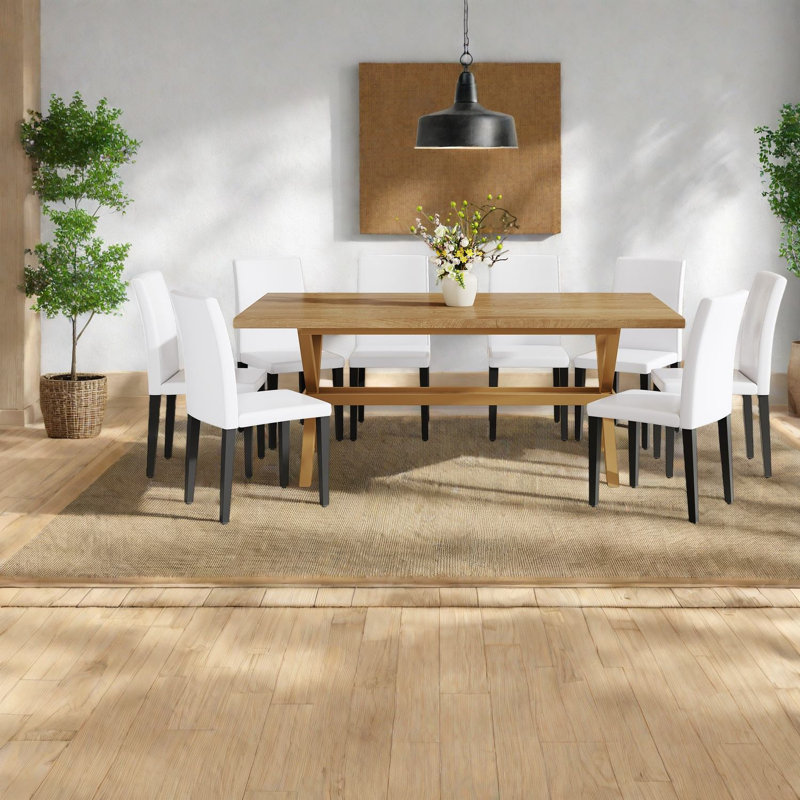 Ensemble de table de salle à manger moderne (doit inclure la table et la chaise), panneau de fibres à densité moyenne en métal