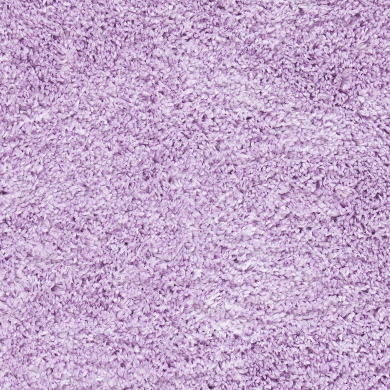 Jiang Lilac Shag Area Rug, Round 5'3"