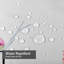 Rideau de douche imperméable à motif floral avec 12 crochets-528062581