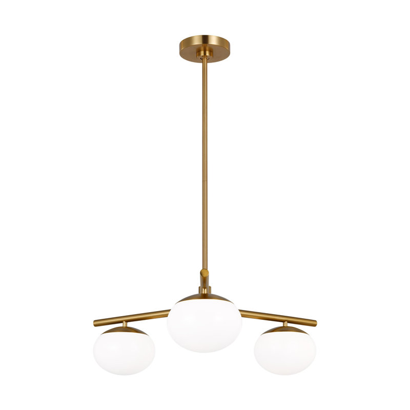 Vibi 3-Light Chandelier, Bronze brillant