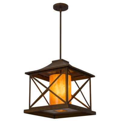 Luminaire suspendu carré à 1 lumière Carlill