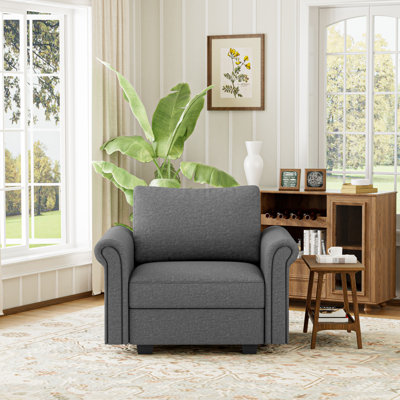 27" Wide 1-Seat Modular Sectional with Storage - Memory Foam & Pocket Spring
