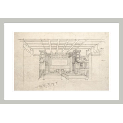 Unity Temple Oak Park IL by Frank Lloyd Wright - Framed Giclee Print