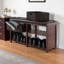 Banc de rangement Wren avec 2 paniers pliables en écorce de maïs brun, H 19,99 po x l 38,08 po x P 11,58 po