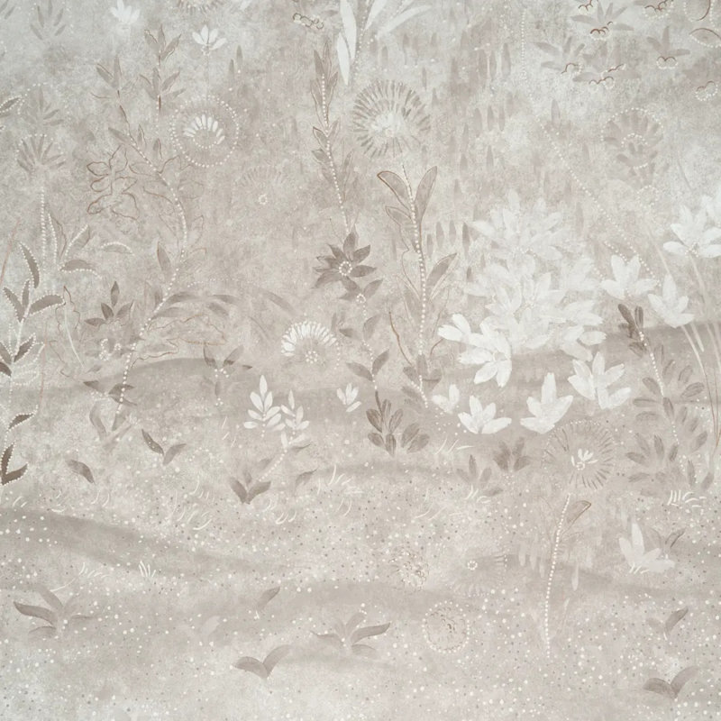 Schumacher X Colette Cosentino Wallpaper by Colette Cosentino, Gray