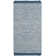 Tapis bleu en coton tissé à plat à la main Mohnton