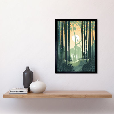 Arashiyama Bamboo Grove Serene Forest - Single Picture Frame Print