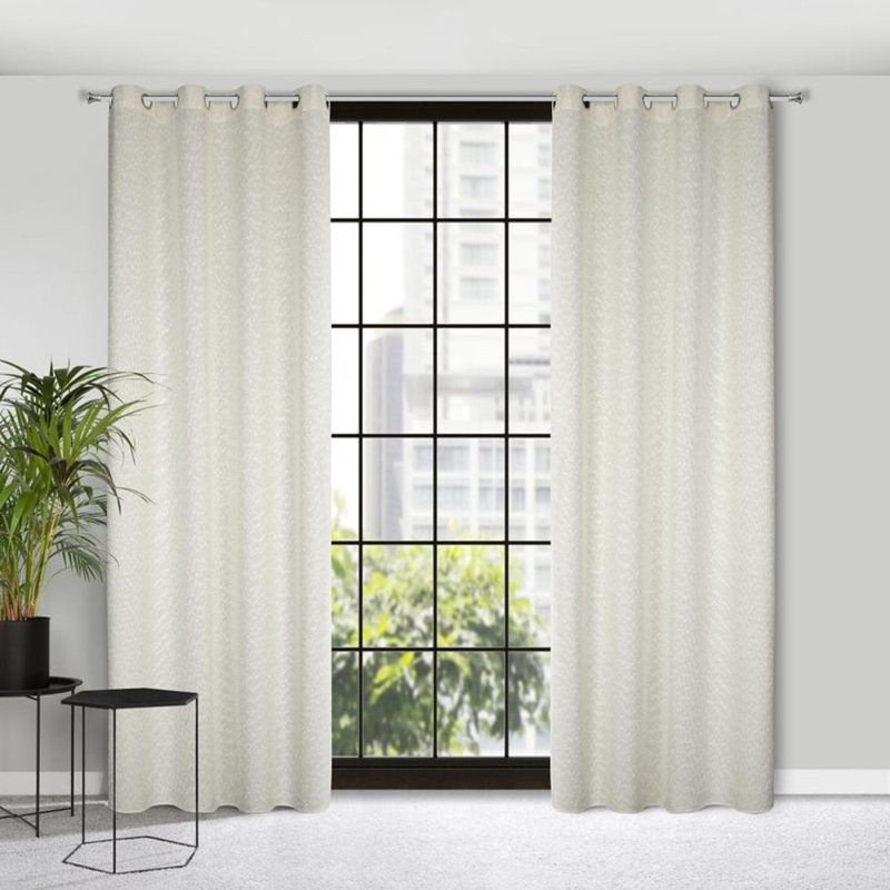 Blackout Curtain Single Panel, Cream
