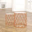 Lizeth Glass Top Pedestal Nesting Tables