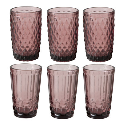Carlin 6 Piece 12 oz. Drinking Glass Set