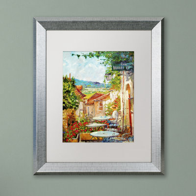 « provence cafe matin » par david lloyd’s glover, reproduction sur toile encadrée