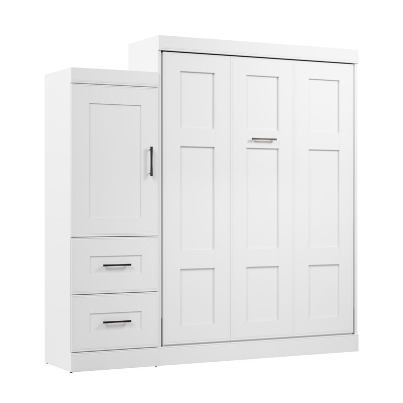St. Mark's Place Storage Bed, White, Queen