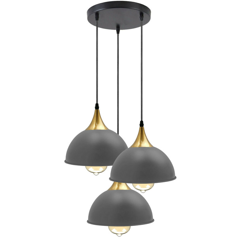 Wingert 3 - Light Cluster Pendant, Gray