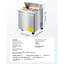 Table de travail commerciale en acier inoxydable