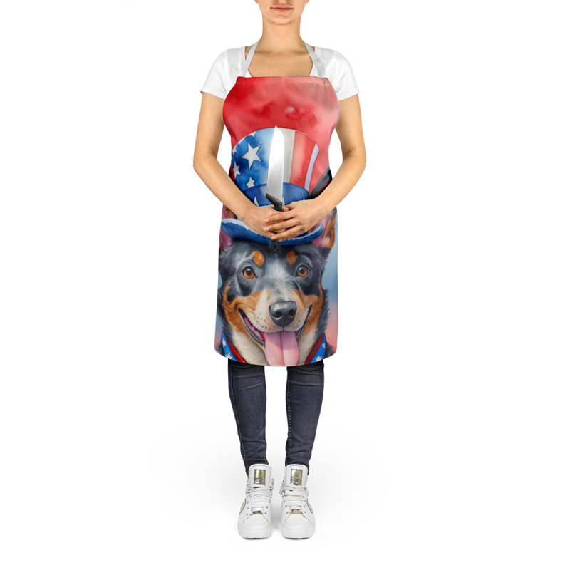 Patriotic American Apron, Australian Cattle Dog