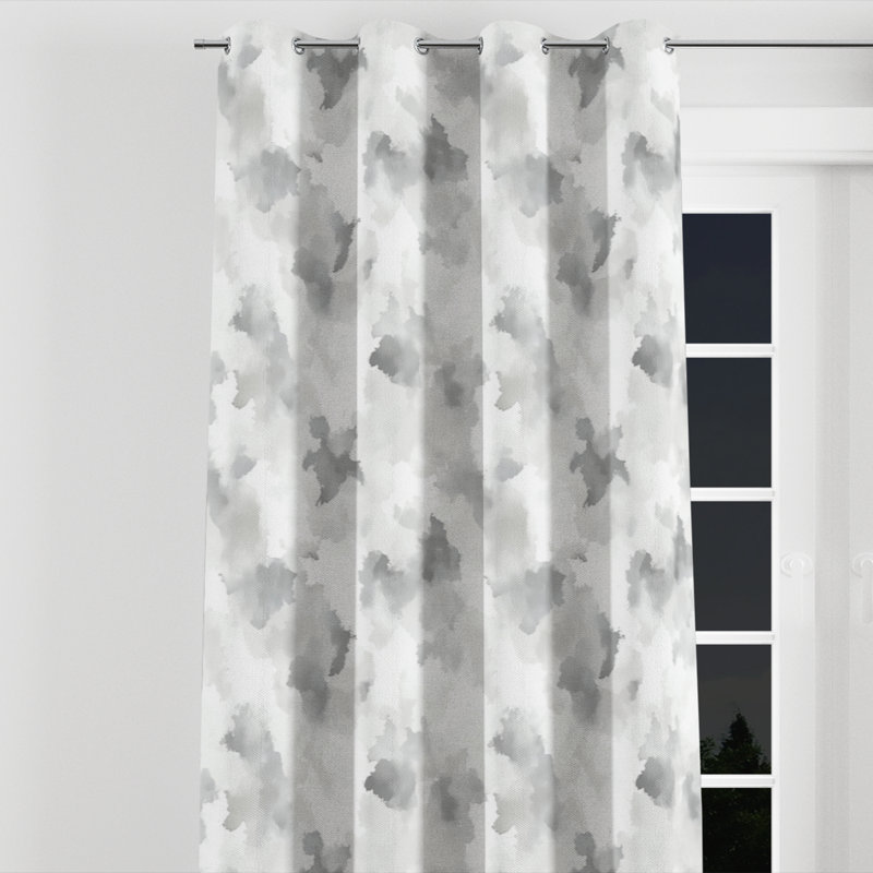 Rideaux Modern Modern, L 52 po x L 95 po, Œillets argentés