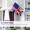 ANLEY America Britain Friendship Flag Friendship Forever US UK Flag ...