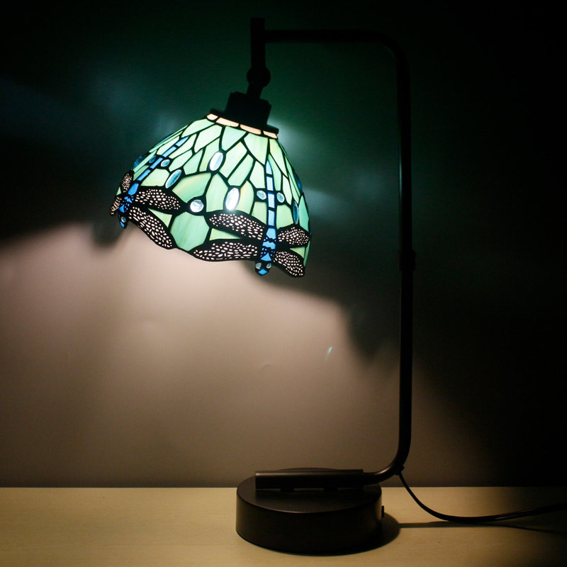 Lampe de table ajustable Tiffany Green