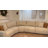  Upholstered Modern Modular Curved Corner Sectional Sofa With Solid Wood Legs-633644209-633644208
